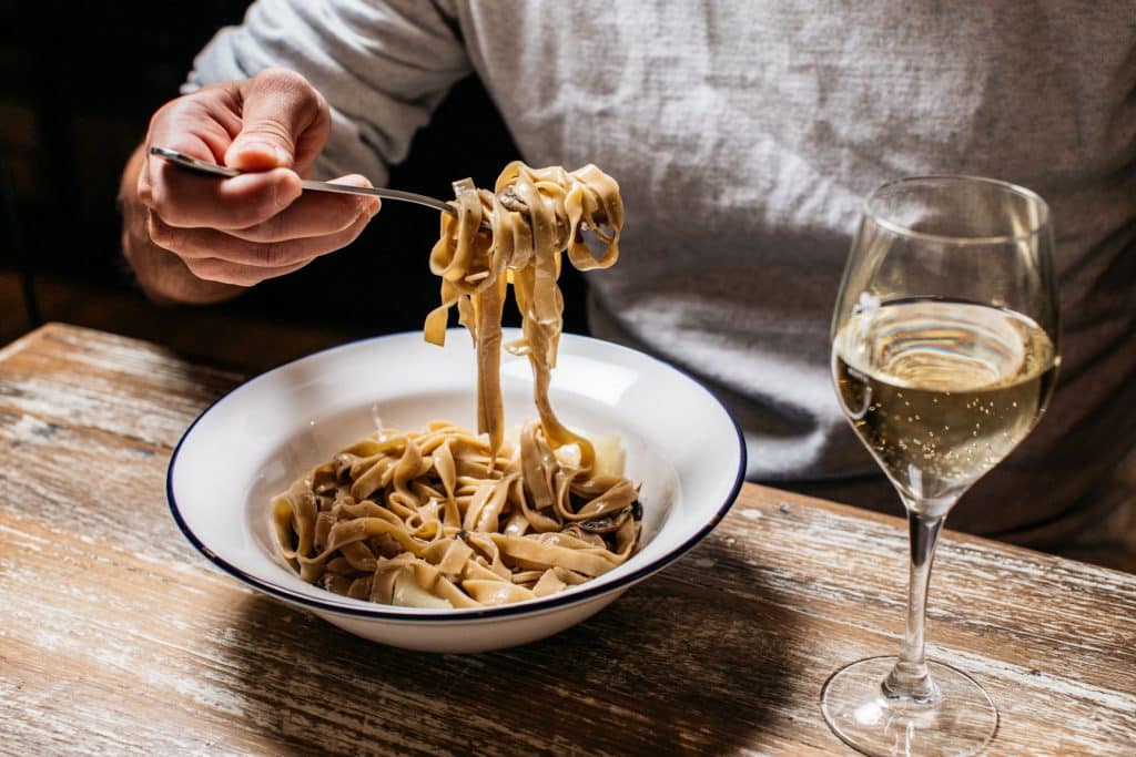 Fettuccine with Mixed Mushrooms